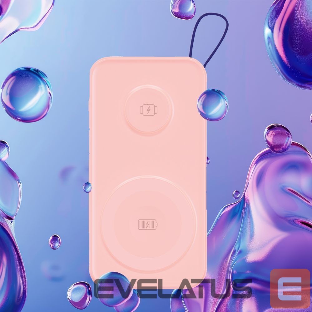 Kitos prekės 3MK Powerbank 3mk PastelUp 10,000mAh 22.5W USB 1A1C - pink