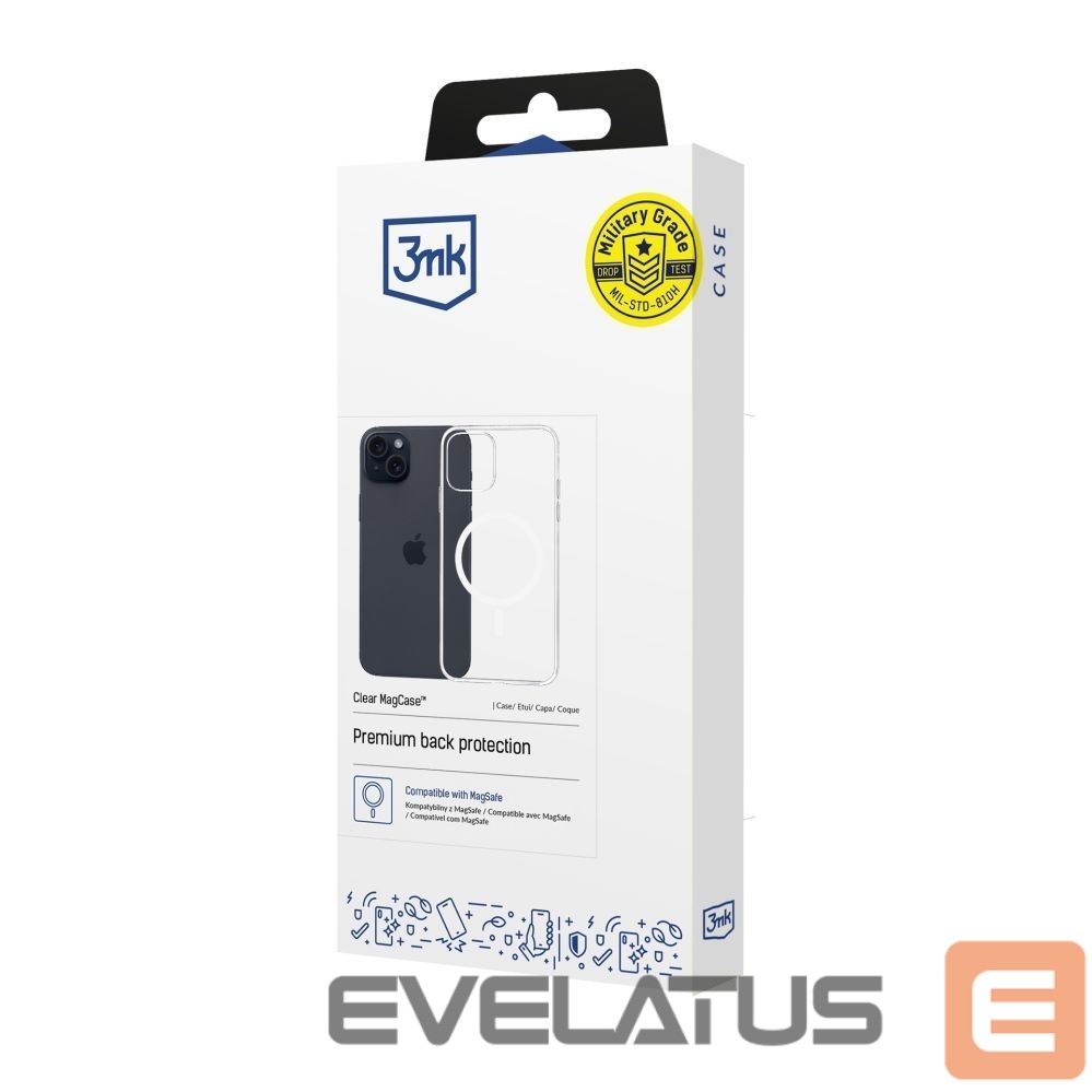 Kitos prekės 3MK 3mk Clear MagCase for Apple iPhone 15 Plus - transparent