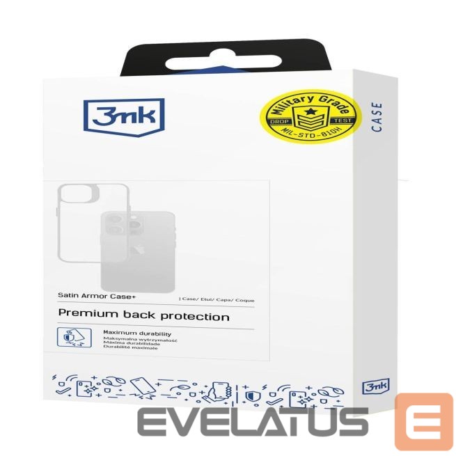 Kitos prekės 3MK 3mk Satin Armor Case+ for Samsung Galaxy S25 - transparent