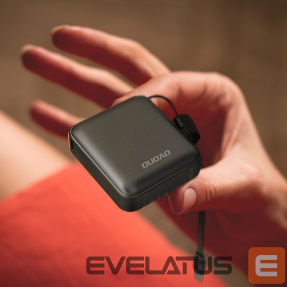 Išorinė baterija Dudao Dudao K22+ Ultra-Compact Power Bank 10000mAh 22.5W USB-C with Pendant/Cable - Gray