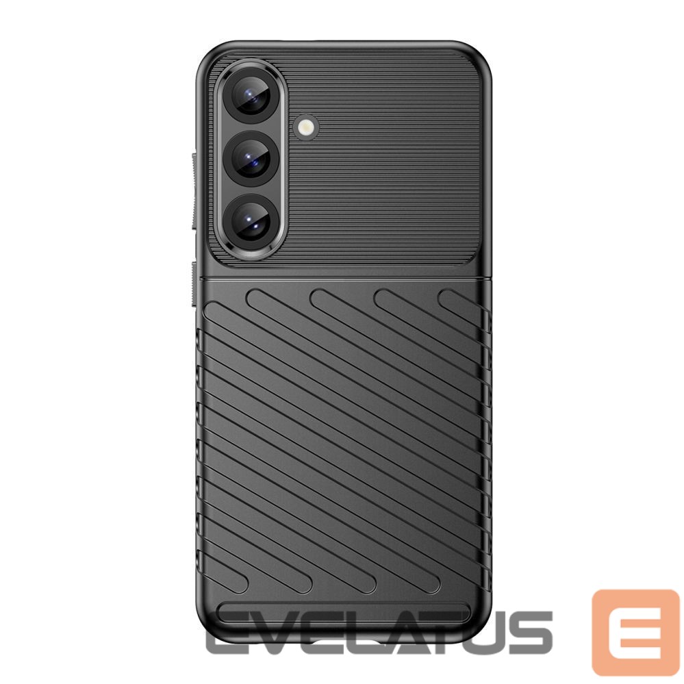 Kitos prekės Hurtel Thunder Case for Samsung Galaxy S25+ Silicone Armored Cover - Black