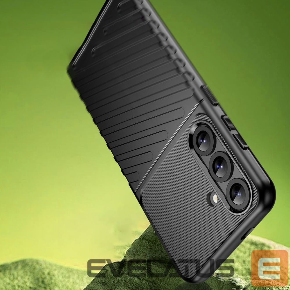 Kitos prekės Hurtel Thunder Case for Samsung Galaxy S25+ Silicone Armored Cover - Black