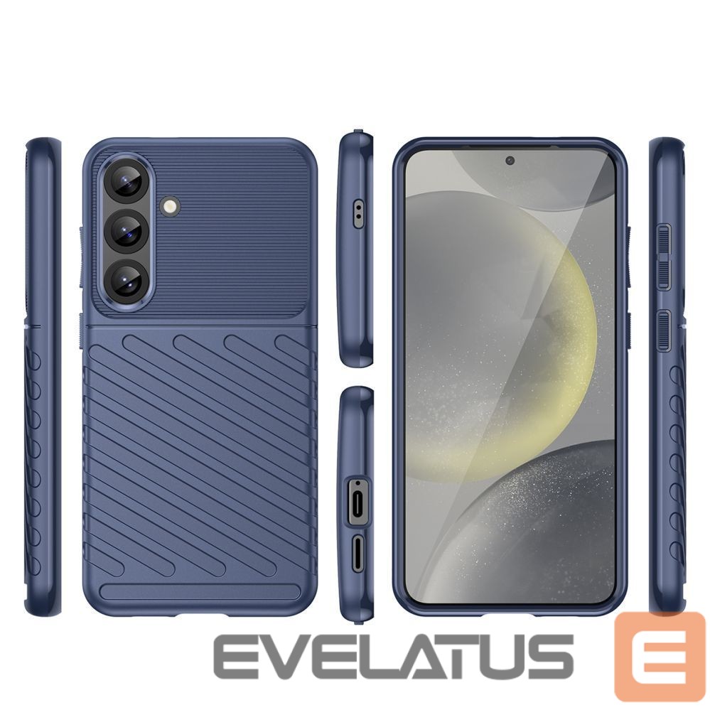 Kitos prekės Hurtel Thunder Case for Samsung Galaxy S25+ Silicone Armored Cover - Blue