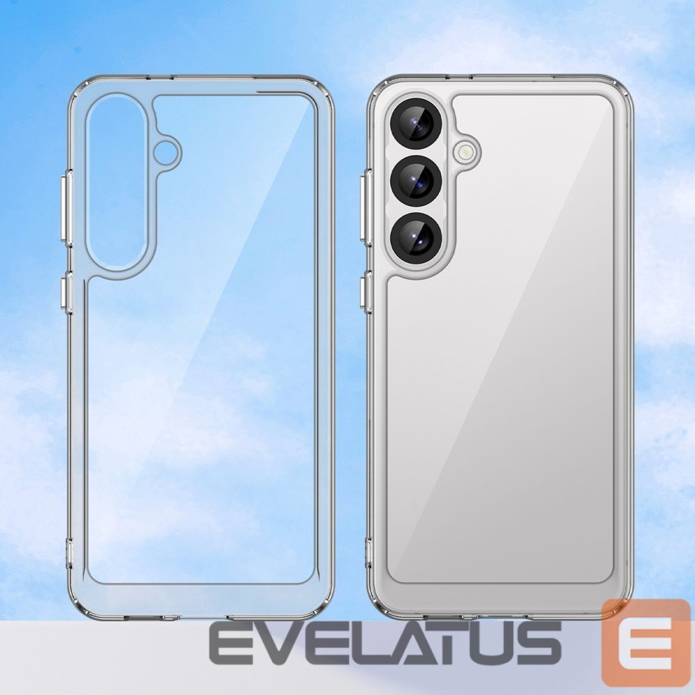 Kitos prekės Hurtel Outer Space Case with Gel Frame for Samsung Galaxy S25+ - Transparent