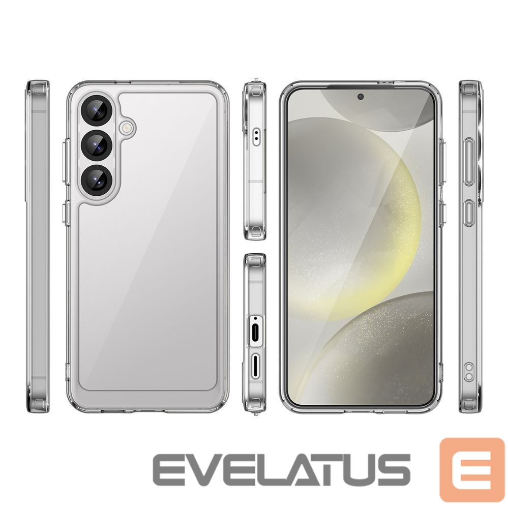 Kitos prekės Hurtel Outer Space Case with Gel Frame for Samsung Galaxy S25+ - Transparent