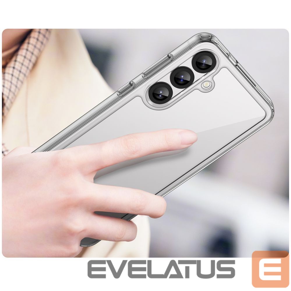 Kitos prekės Hurtel Outer Space Case with Gel Frame for Samsung Galaxy S25+ - Transparent