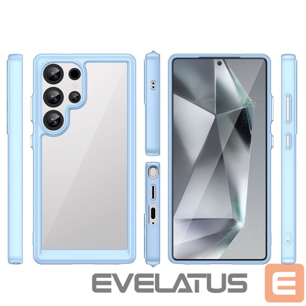 Kitos prekės Hurtel Outer Space Case with Gel Frame for Samsung Galaxy S25 Ultra - Blue