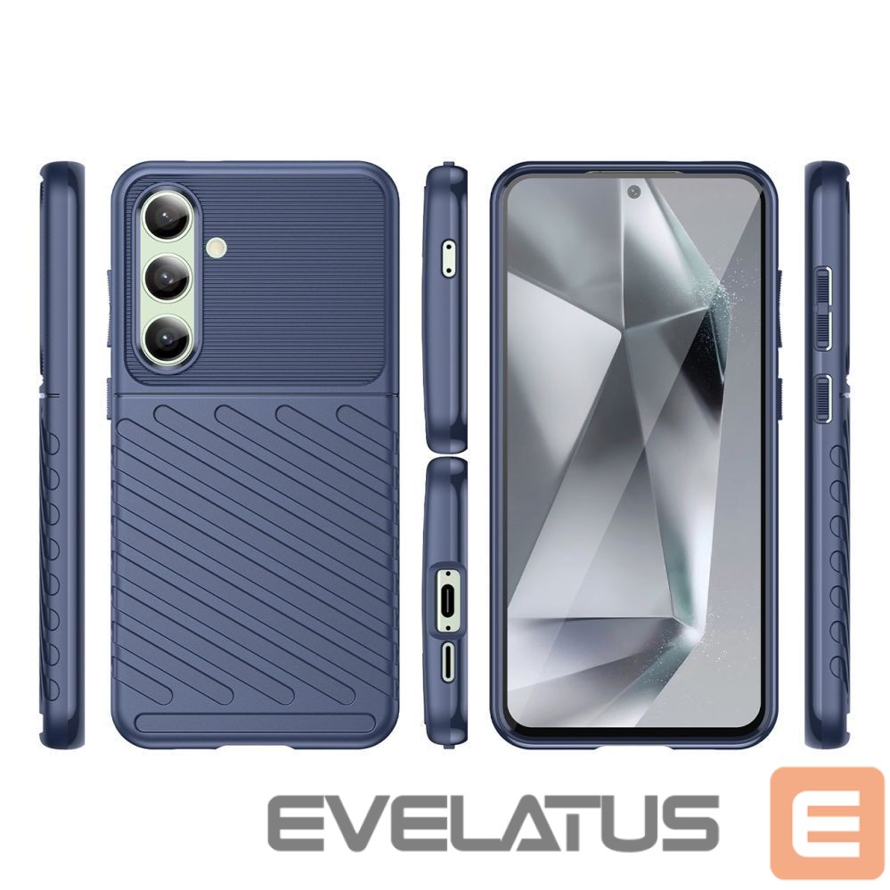 Kitos prekės Hurtel Thunder Case for Samsung Galaxy S24 FE silicone armor cover - blue
