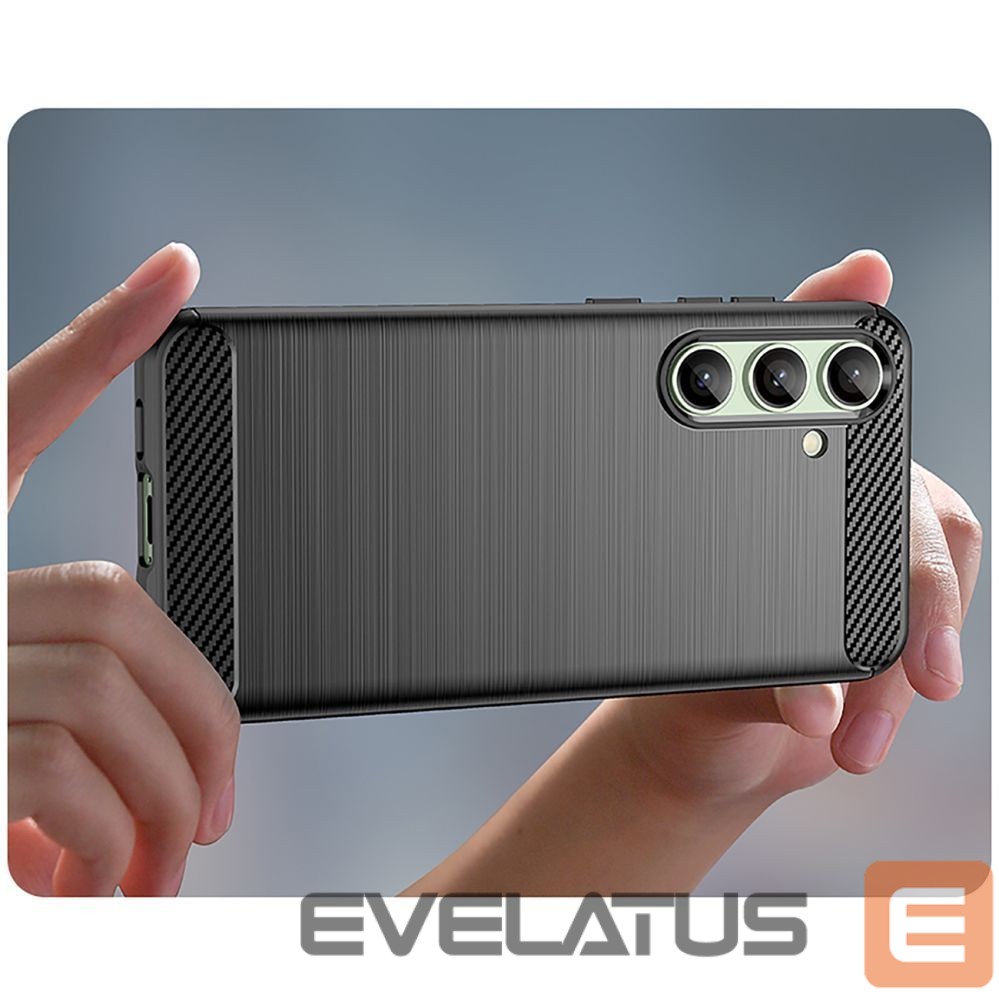 Kitos prekės Hurtel Carbon Case for Samsung Galaxy S24 FE - Black