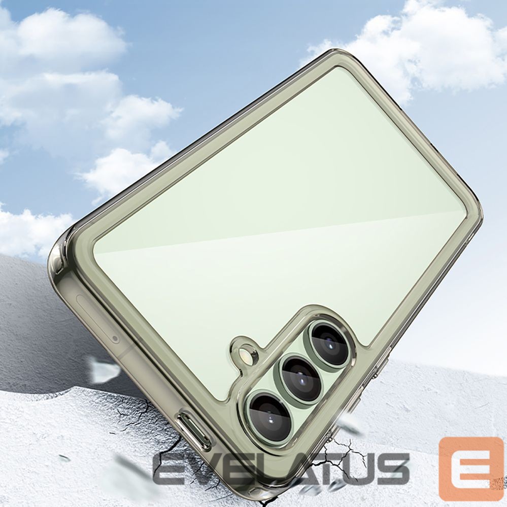 Kitos prekės Hurtel Outer Space Case with Gel Frame for Samsung Galaxy S24 FE - Clear Black