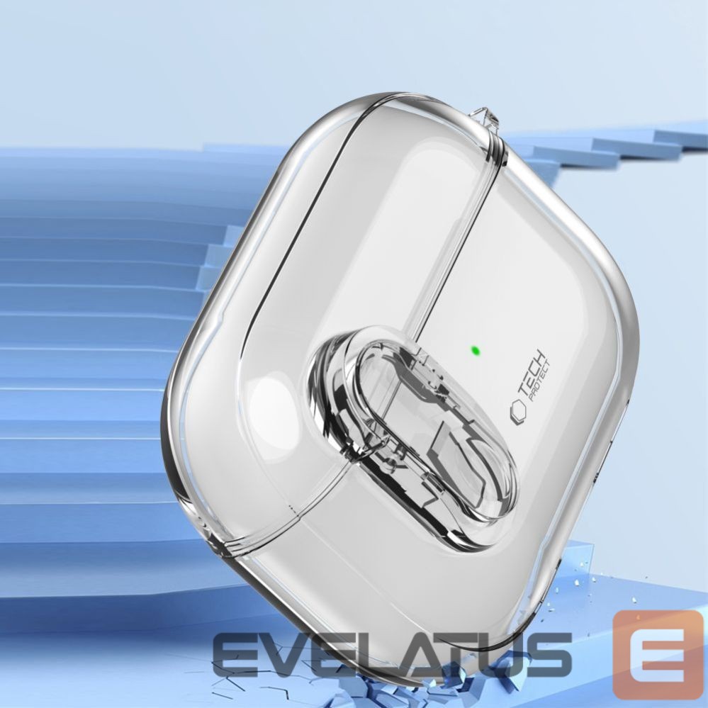 Kitos prekės Tech-Protect Tech-Protect Slim Hook Case for AirPods 1 / 2 - Clear