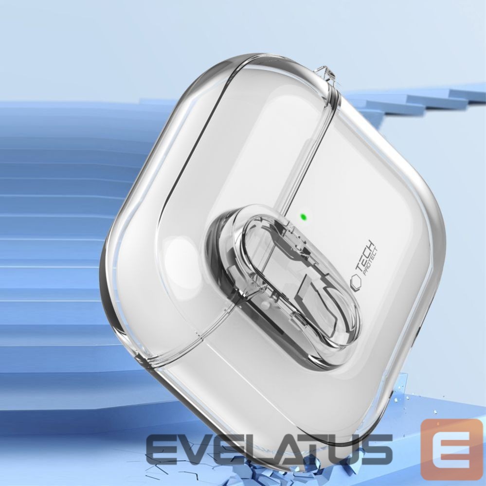 Kitos prekės Tech-Protect Tech-Protect Slim Hook Case for AirPods 4 - Clear