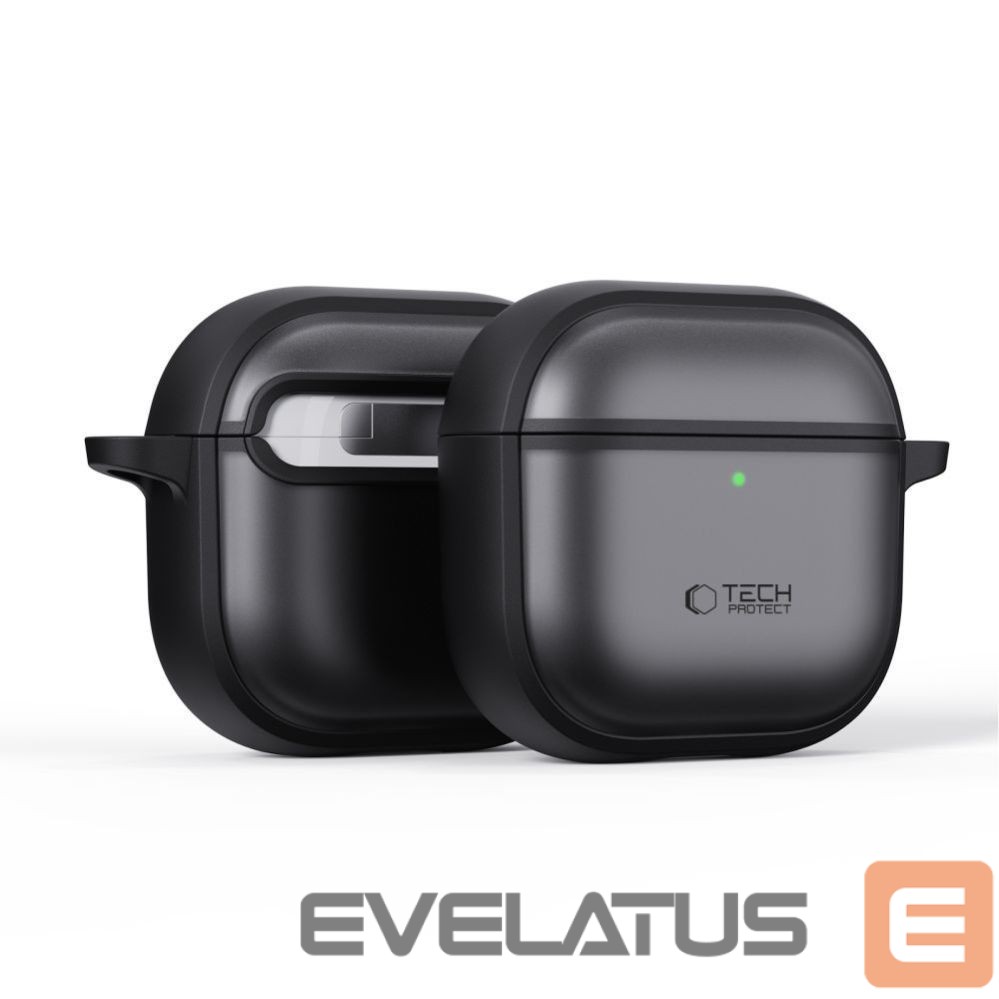 Kitos prekės Tech-Protect Tech-Protect Slim Hook Case for AirPods 4 - Black
