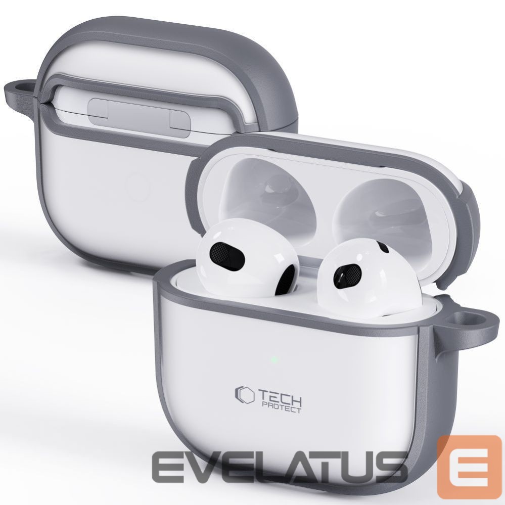 Kitos prekės Tech-Protect Tech-Protect Slim Hook Case for AirPods 4 - Gray