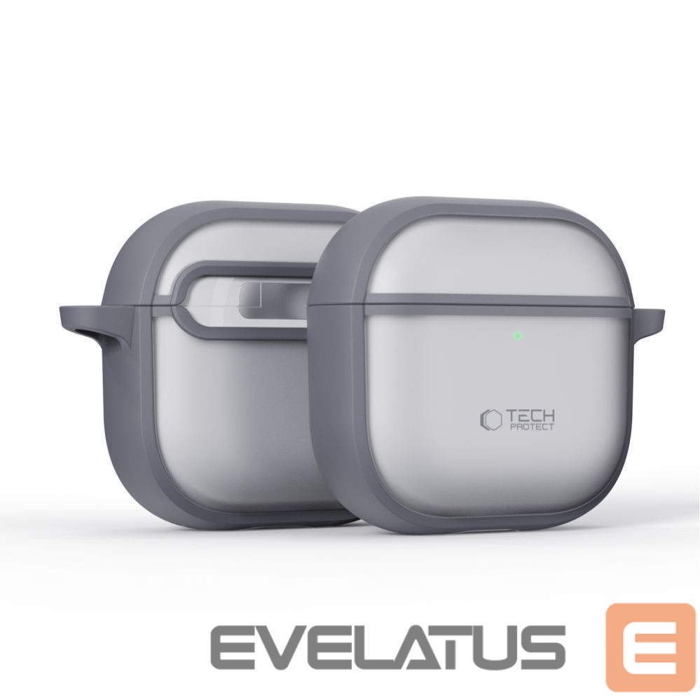 Kitos prekės Tech-Protect Tech-Protect Slim Hook Case for AirPods 4 - Gray