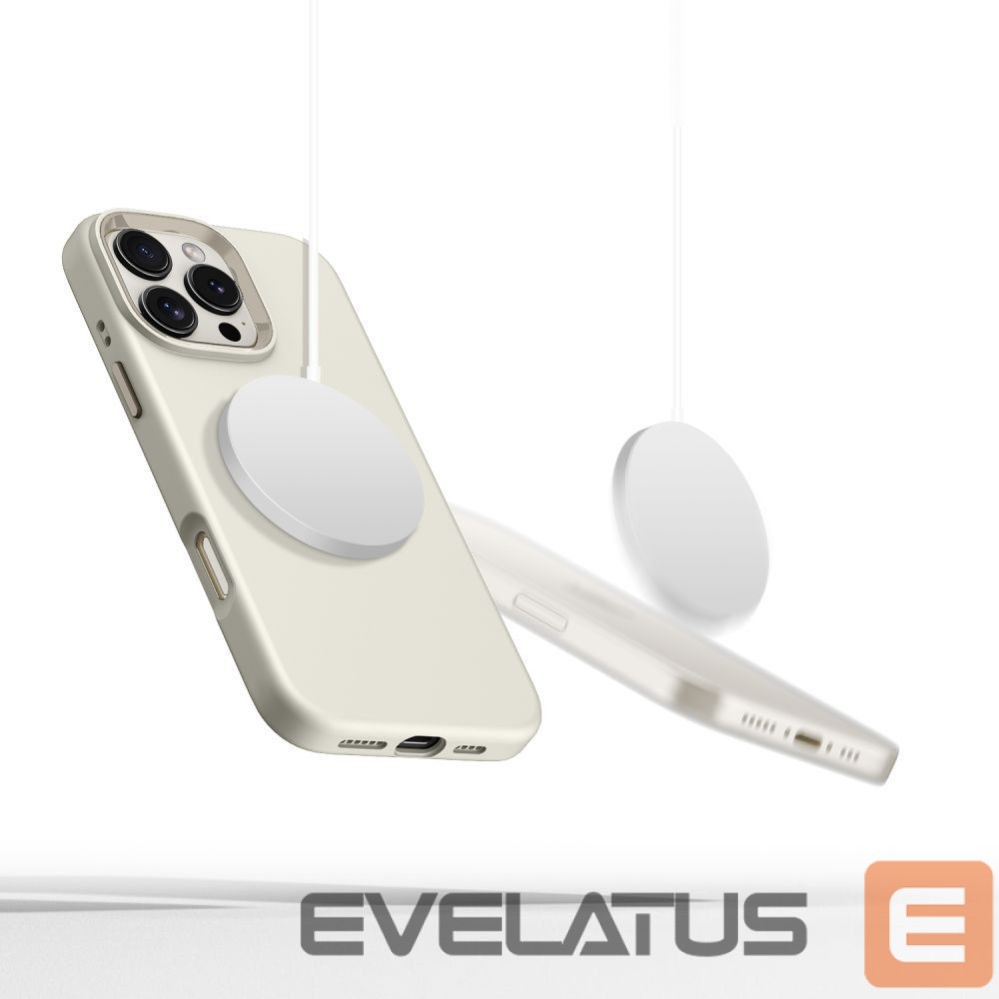 Kitos prekės Tech-Protect Tech-Protect Silicone PU MagSafe iPhone 16 Pro Case - Beige