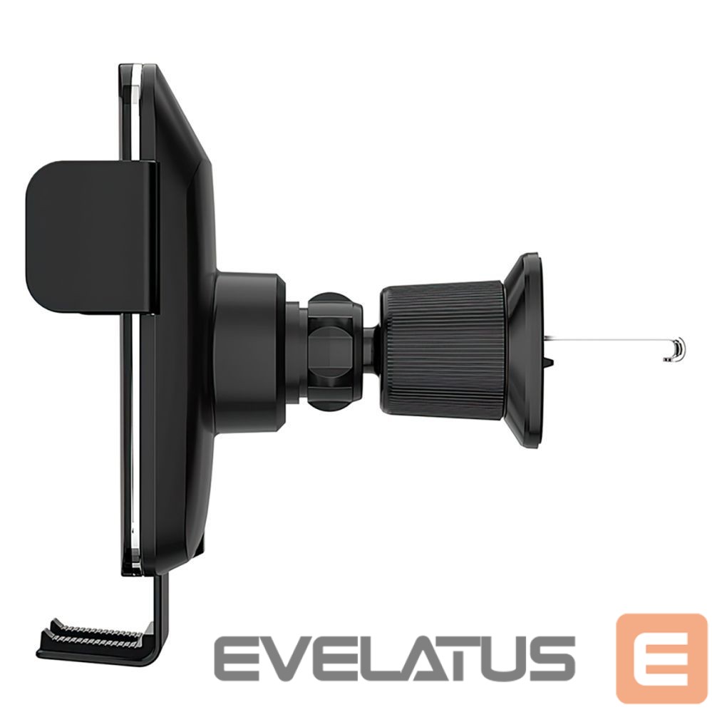Automatinis laikiklis Wozinsky Wozinsky WEDZ-3Y8S clamp car holder with 15W inductive charger for phone on the air vent - black