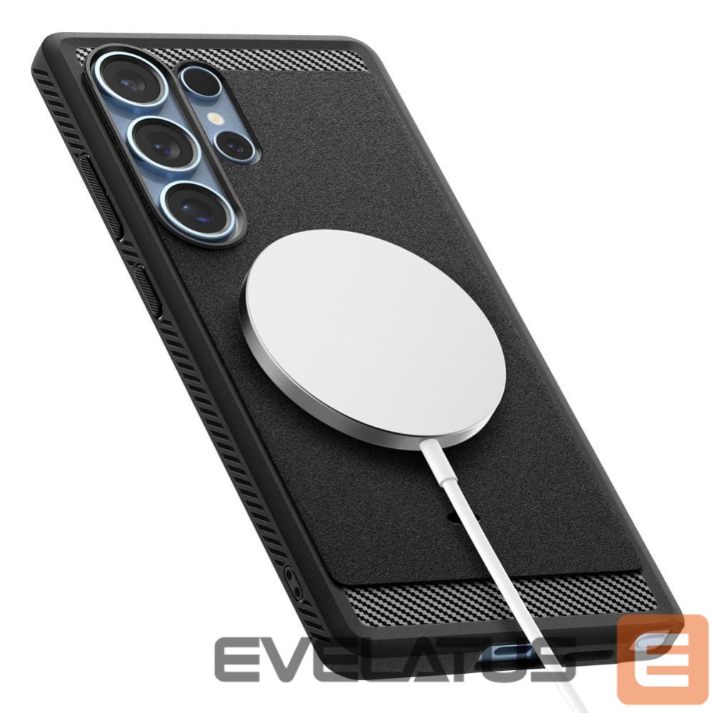 Kitos prekės Spigen Spigen Rugged Armor Mag Case for Samsung Galaxy S25 Ultra - Black