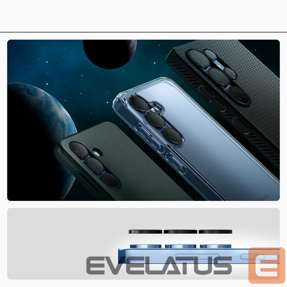 Kitos prekės Spigen Spigen Optik Pro GLAS.TR EZ FIT 2-pack Camera Cover for Samsung Galaxy S25 Ultra - Black
