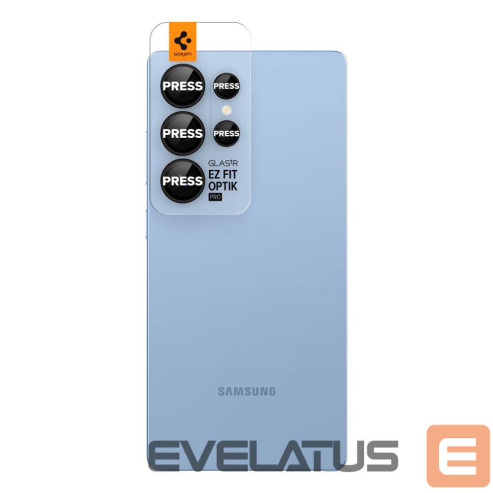 Kitos prekės Spigen Spigen Optik Pro GLAS.TR EZ FIT 2-pack Camera Cover for Samsung Galaxy S25 Ultra - Black