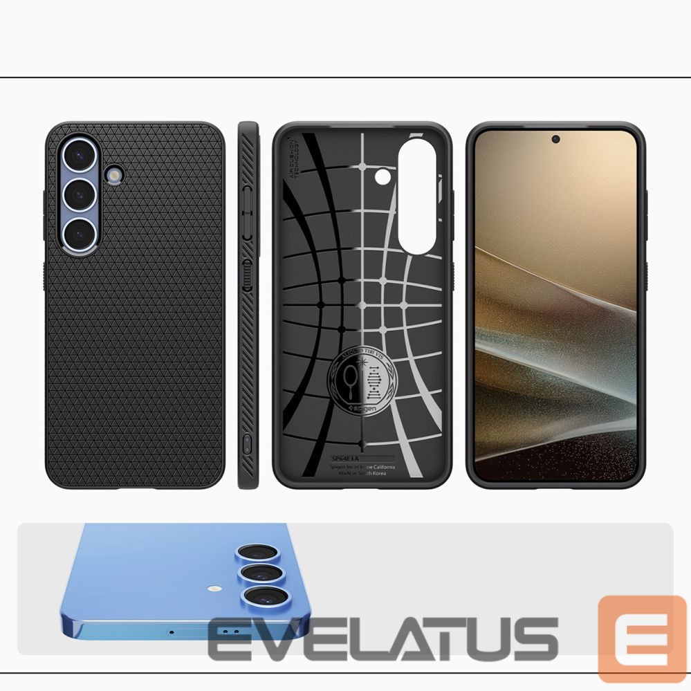 Kitos prekės Spigen Spigen Liquid Air Case for Samsung Galaxy S25 - Matte Black
