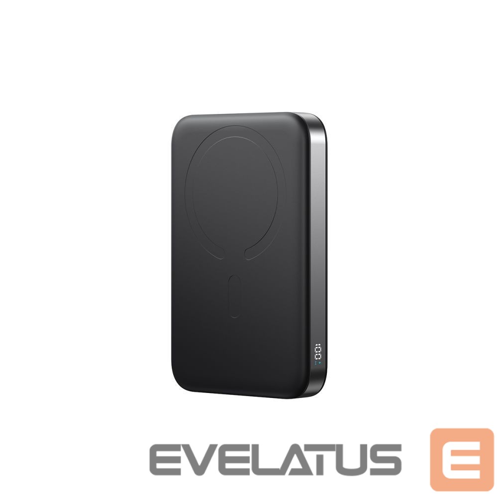 Išorinė baterija Joyroom Joyroom JR-PBM12 Power Bank 10000mAh 22.5W MagSafe Compatible, 15W Wireless Charging, with Ring Base - Black