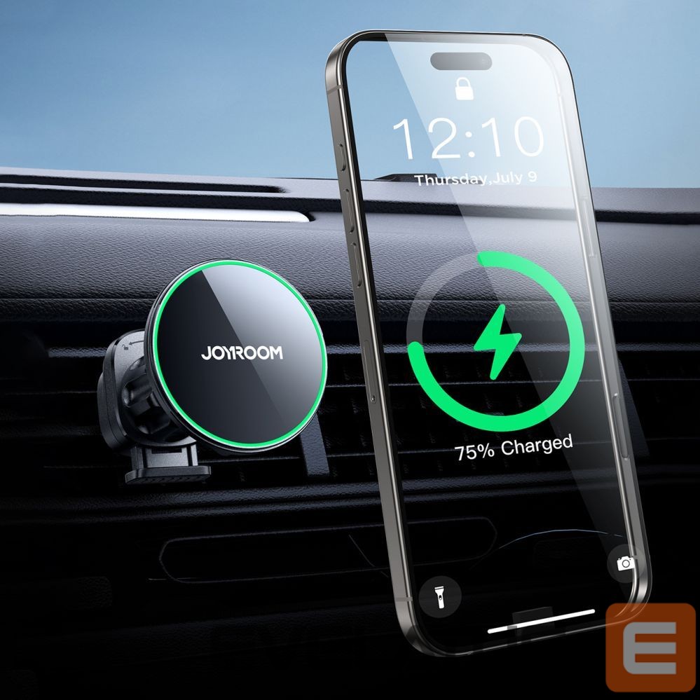 Automatinis laikiklis Joyroom Joyroom JR-ZS412 holder with Qi2 15W charger, car, for air vent - black