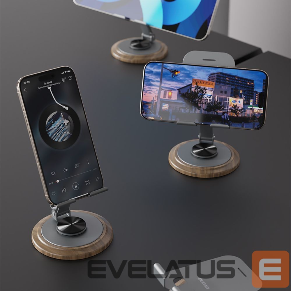 Kitos prekės Dudao Dudao F17M 360° metal phone stand - gray