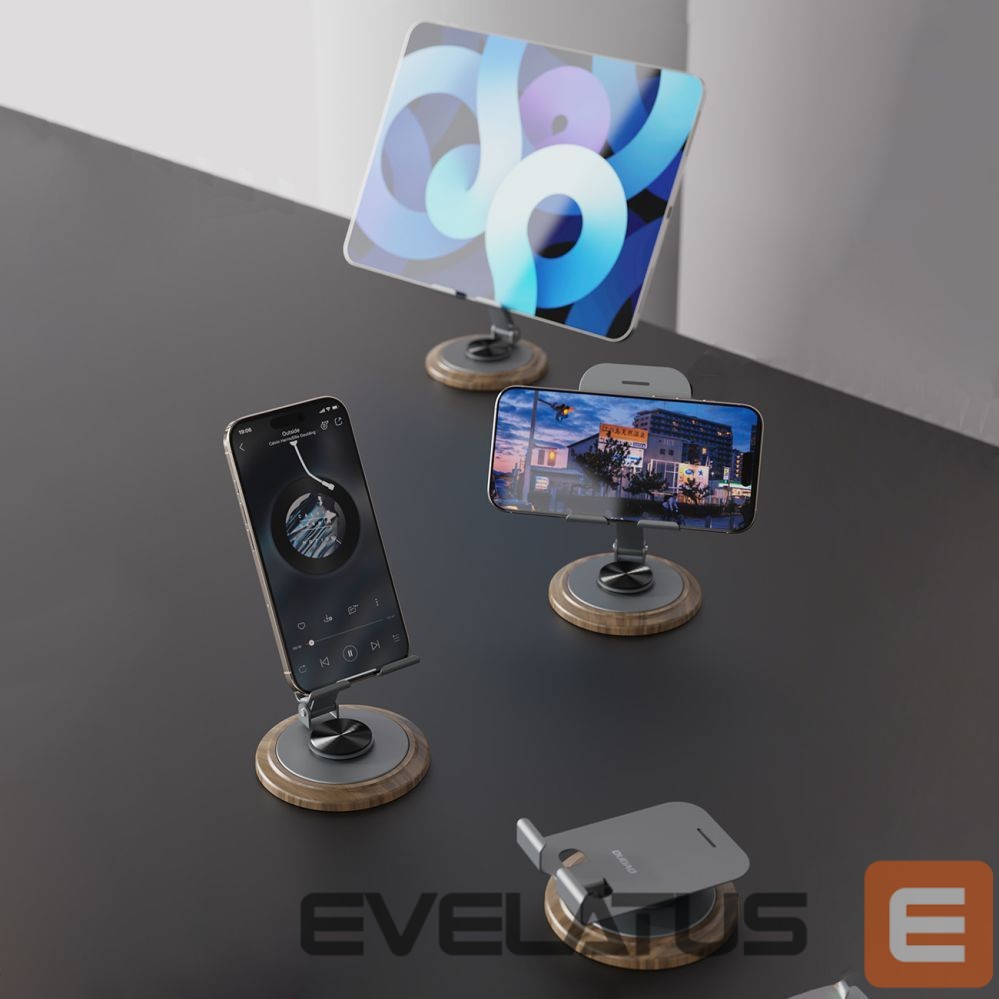 Kitos prekės Dudao Dudao F17M 360° metal phone stand - gray