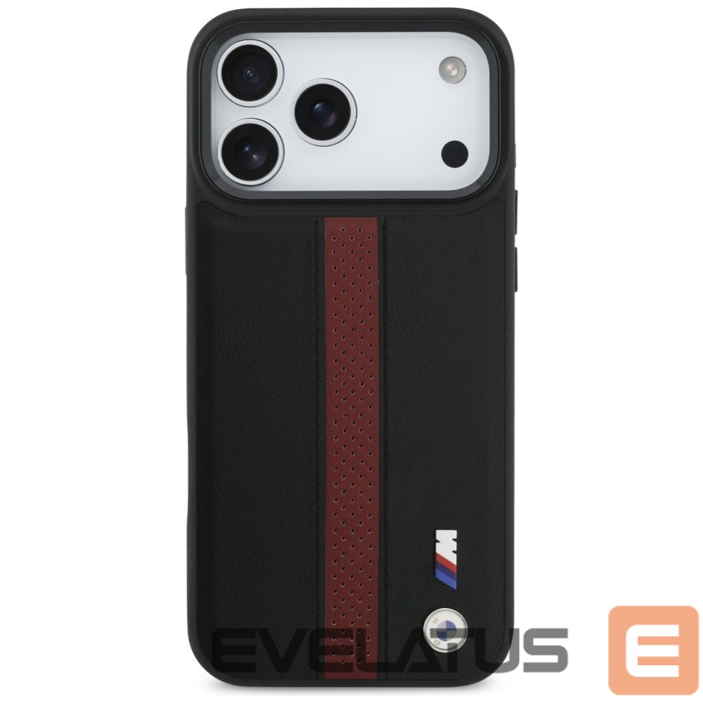Kitos prekės BMW BMW M Perforated Stripe Logo MagSafe Case for iPhone 17 Pro Max - Red