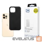 Kitos prekės 3MK  3mk Hardy Apple Silky Leather MagCase for Apple iPhone 12 / 12 Pro - Black 