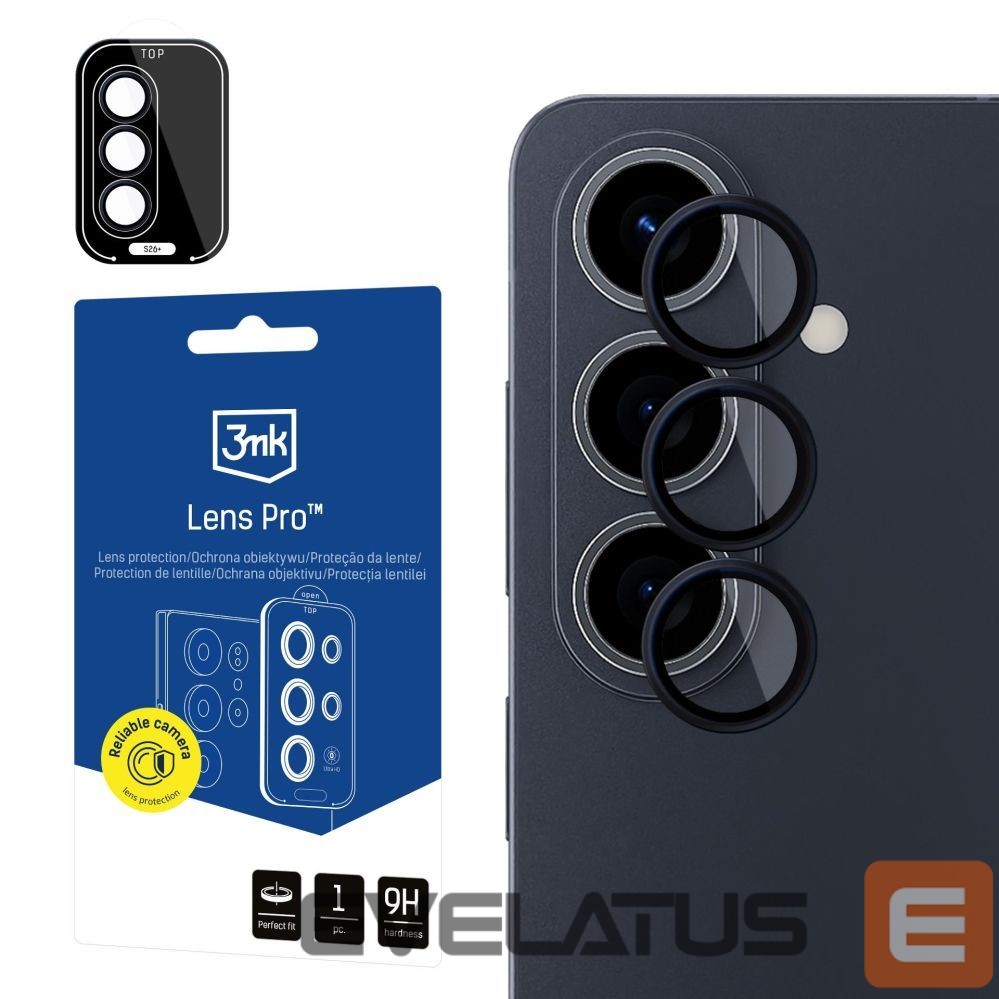 Kitos prekės 3MK 3mk Lens Protection Pro Black Hybrid Glass for the Camera Lens on Samsung Galaxy S26+