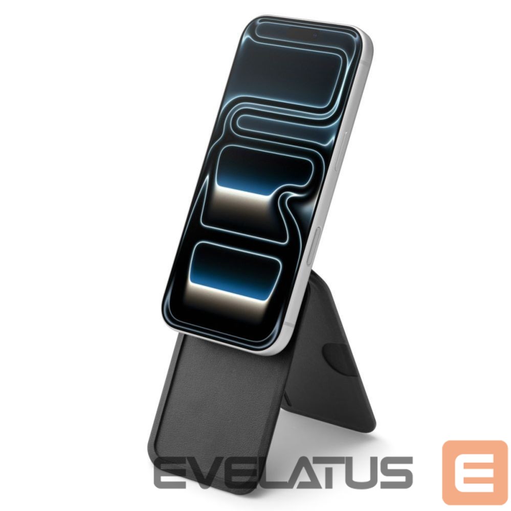 Kitos prekės Spigen Spigen Slim Fold Tripod Wallet S314-2 MagSafe Magnetic Phone Case - Black