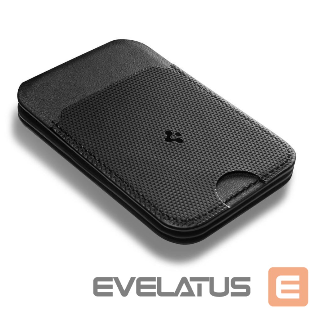 Kitos prekės Spigen Spigen Slim Fold Tripod Wallet S314-2 MagSafe Magnetic Phone Case - Black