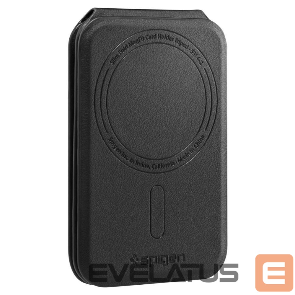 Kitos prekės Spigen Spigen Slim Fold Tripod Wallet S314-2 MagSafe Magnetic Phone Case - Black