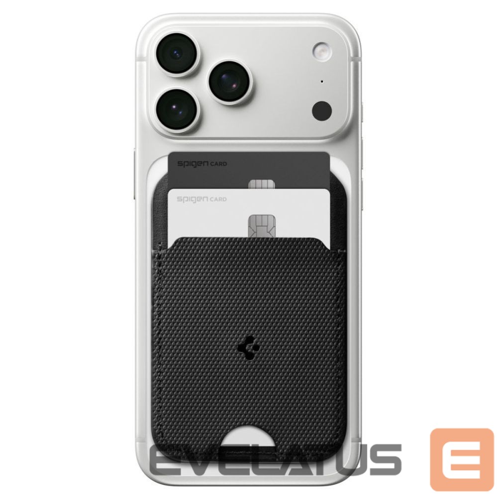 Kitos prekės Spigen Spigen Slim Fold Tripod Wallet S314-2 MagSafe Magnetic Phone Case - Black