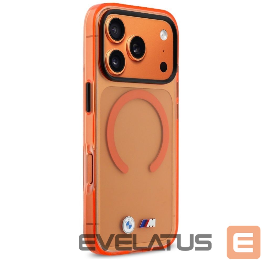 Kitos prekės BMW BMW M IML Metal Logos MagSafe Case for iPhone 17 Pro - Pro Orange