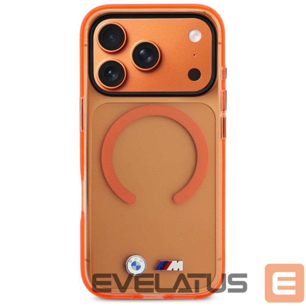 Kitos prekės BMW BMW M IML Metal Logos MagSafe Case for iPhone 17 Pro - Pro Orange