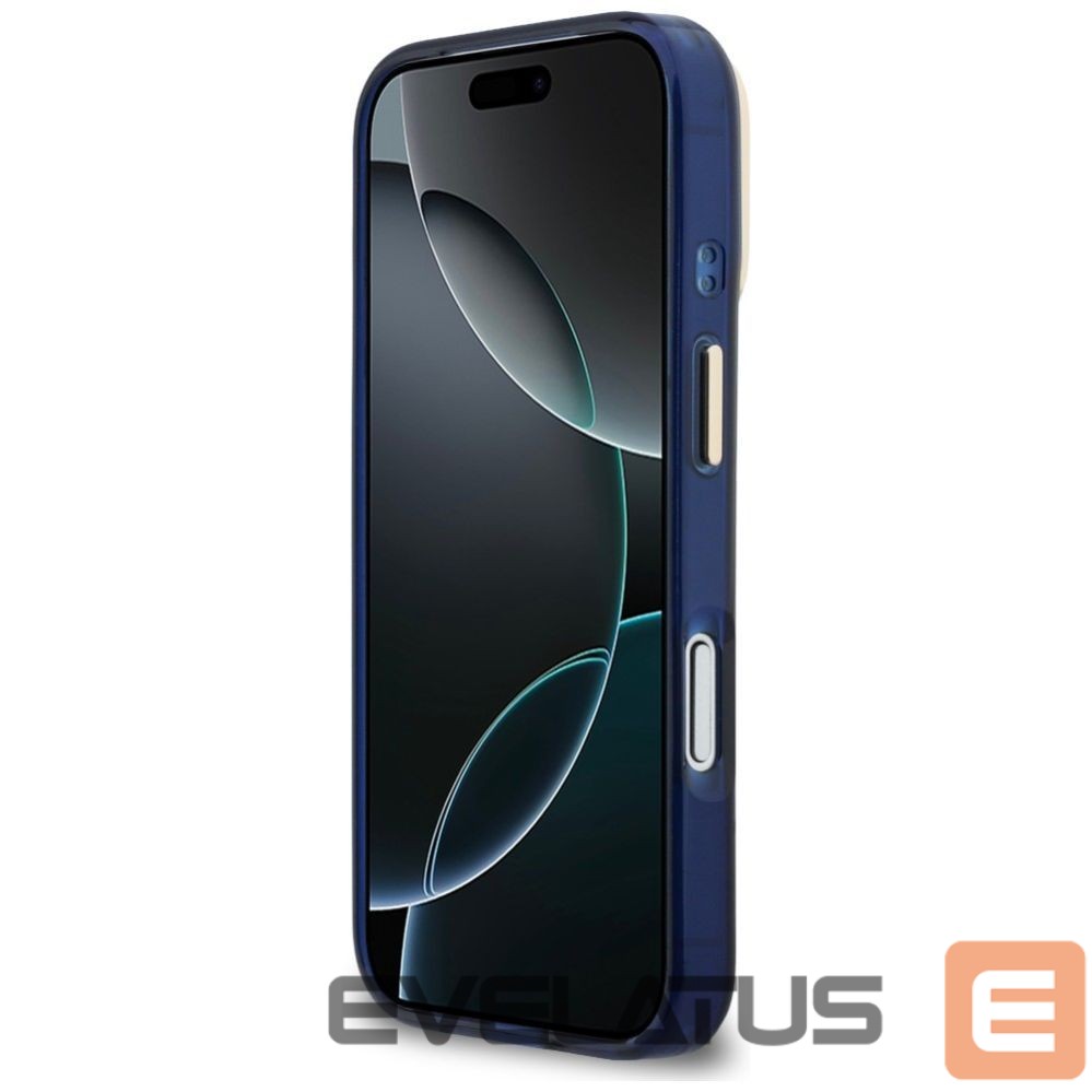 Kitos prekės Guess Guess IML 4G Script Metal Case for iPhone 17 Pro - Blue