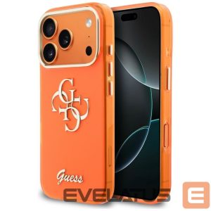 Kitos prekės Guess  Guess IML 4G Script Metal Case for iPhone 17 Pro - Orange 