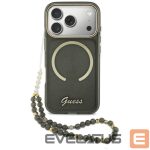 Kitos prekės Guess  Guess IML Glitters Script Strap MagSafe Case for iPhone 17 Pro - Black 