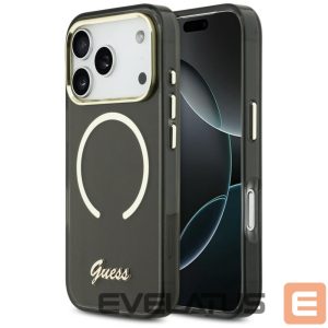 Kitos prekės Guess  Guess IML Script Metal MagSafe Case for iPhone 17 Pro Max - Black 