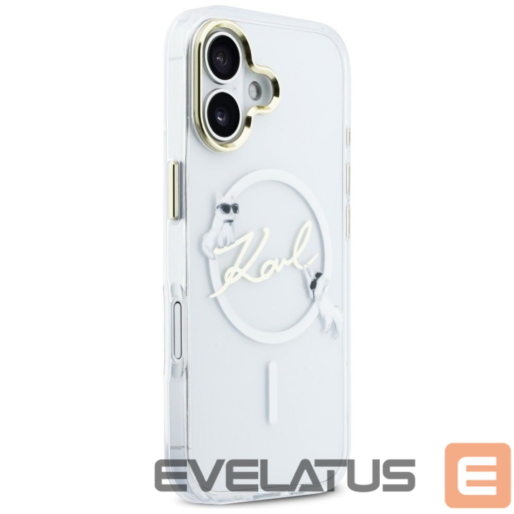 Kitos prekės Karl Lagerfeld Karl Lagerfeld IML Choupettes Karl Script Logo MagSafe iPhone 17 Case - Clear