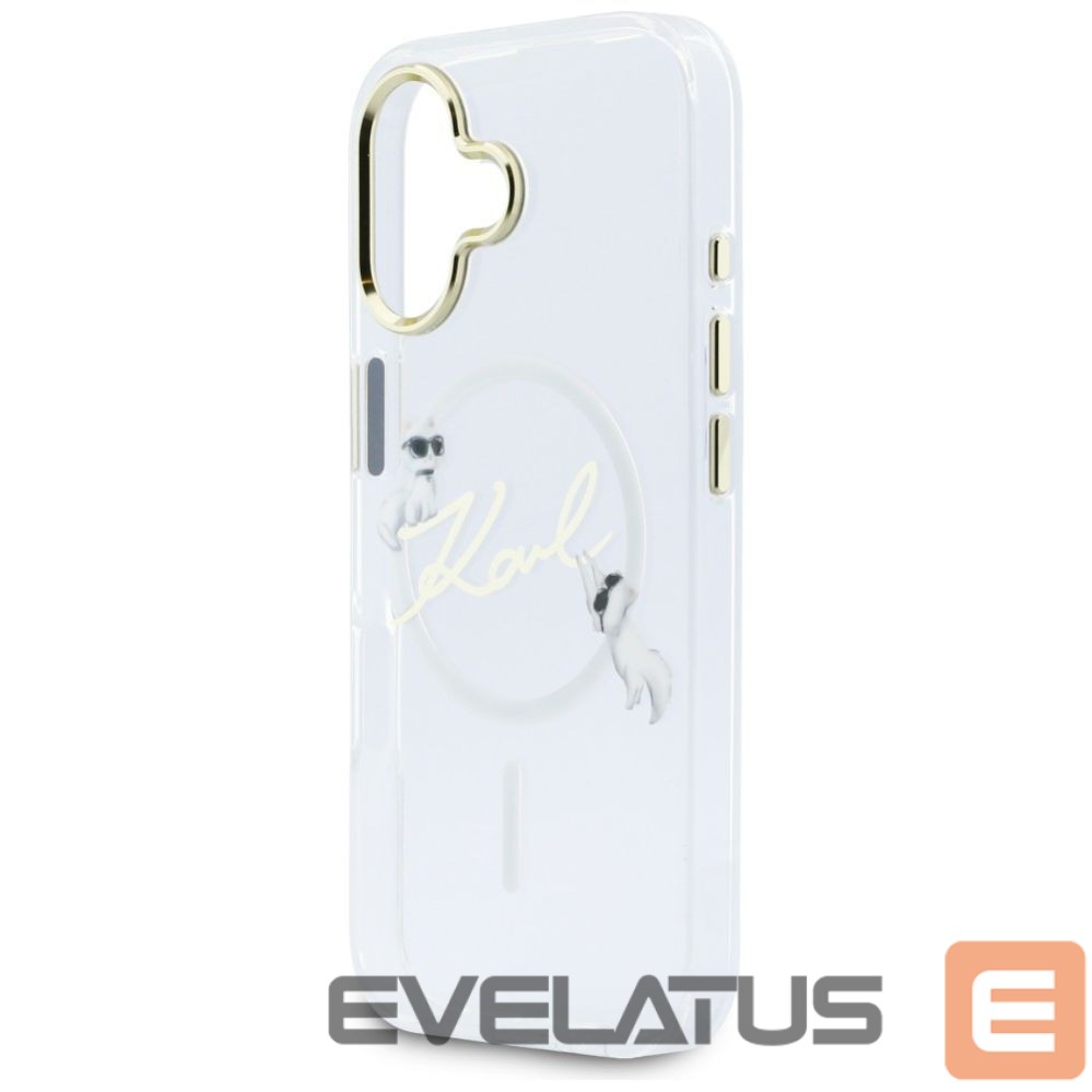 Kitos prekės Karl Lagerfeld Karl Lagerfeld IML Choupettes Karl Script Logo MagSafe iPhone 17 Case - Clear