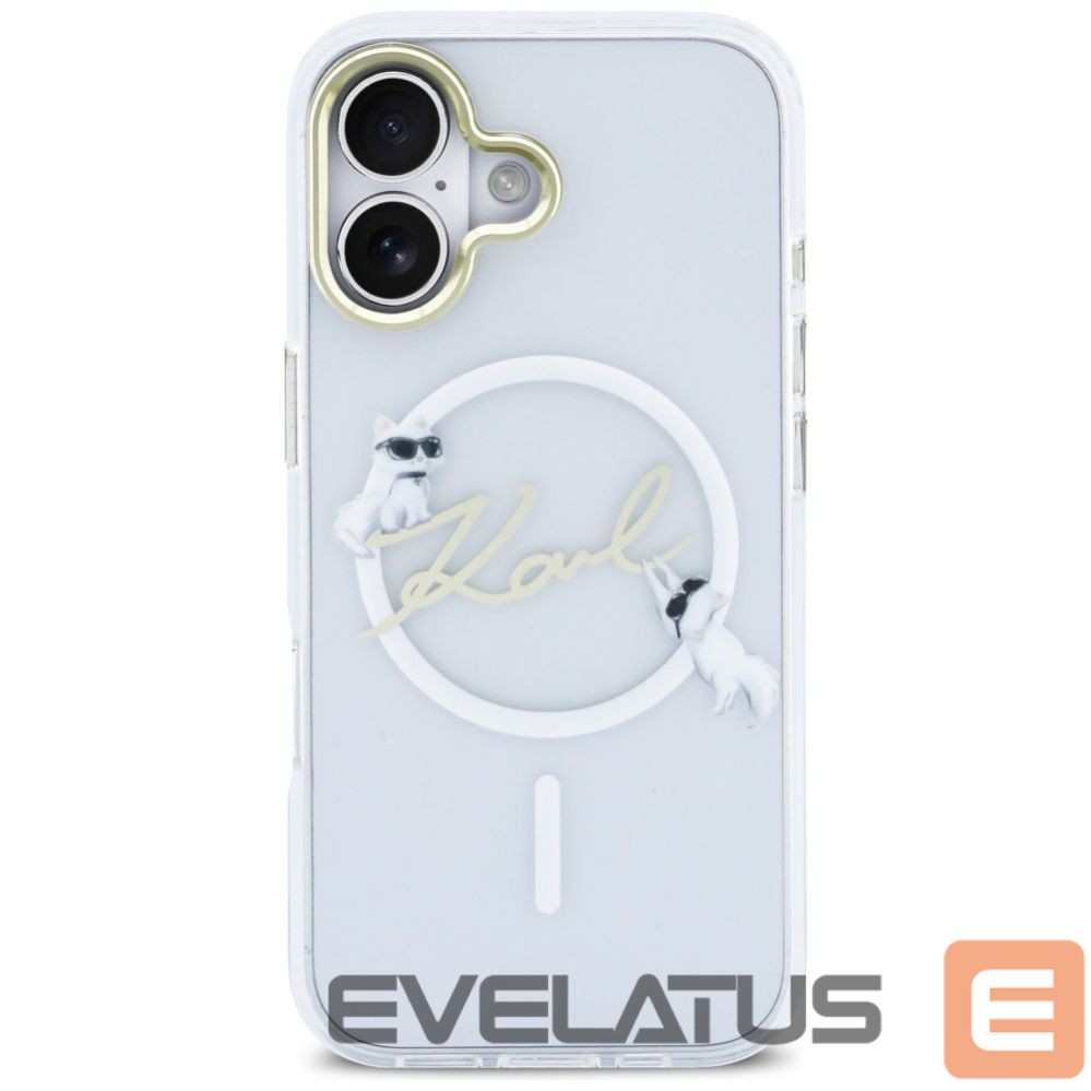 Kitos prekės Karl Lagerfeld Karl Lagerfeld IML Choupettes Karl Script Logo MagSafe iPhone 17 Case - Clear