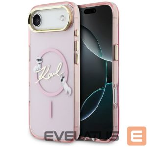 Kitos prekės Karl Lagerfeld  Karl Lagerfeld IML Choupettes Karl Script Logo MagSafe iPhone Air Case - Pink 