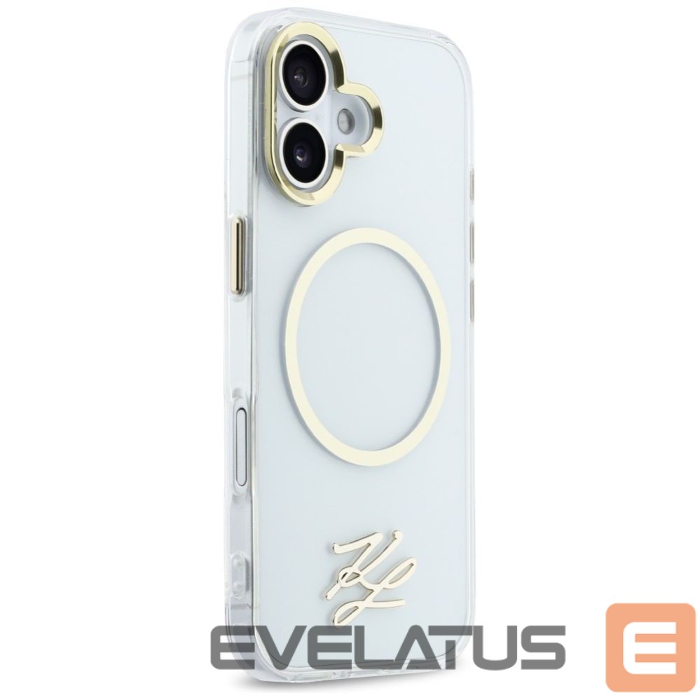 Kitos prekės Karl Lagerfeld Karl Lagerfeld IML KL Script Logo MagSafe Case for iPhone 17 - Transparent