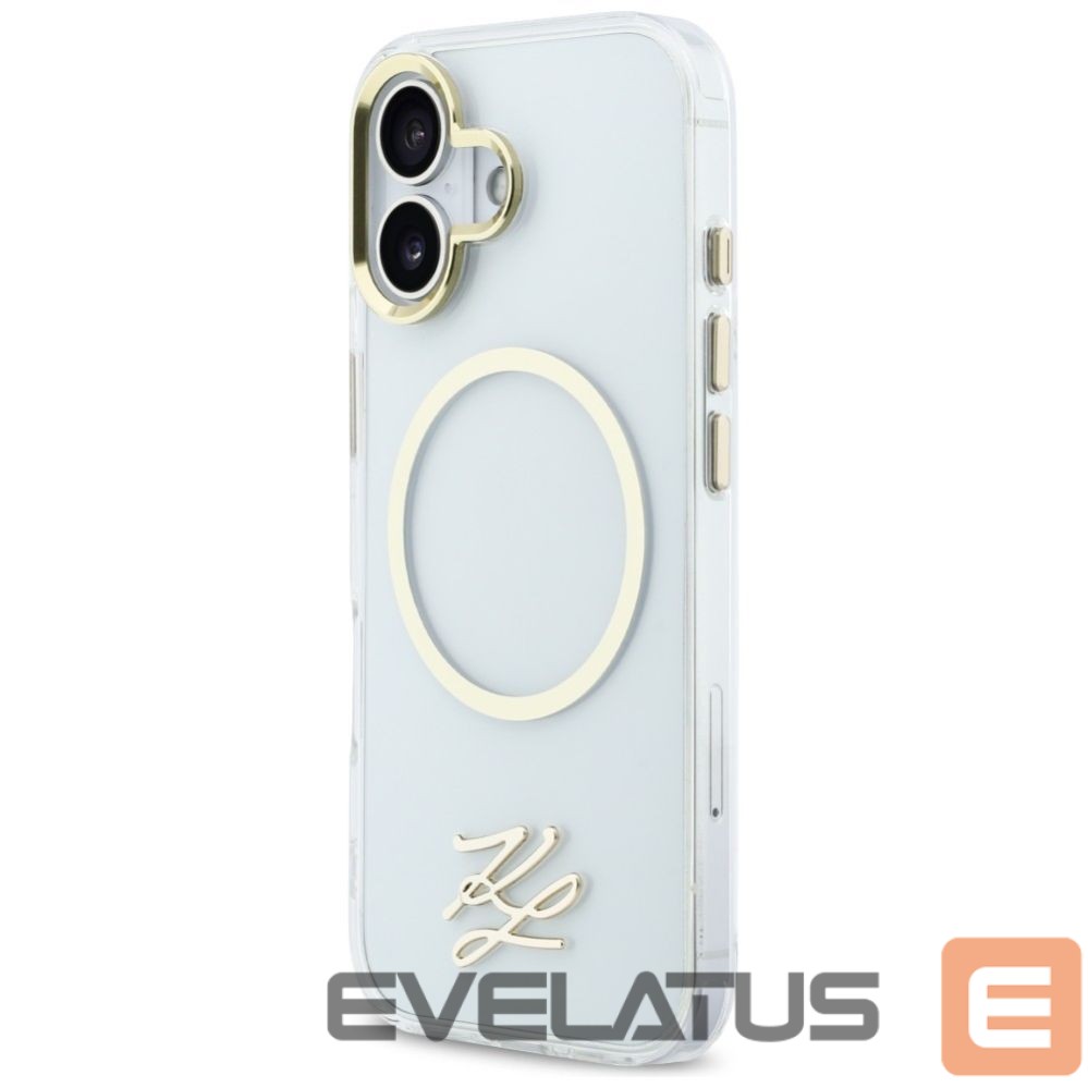 Kitos prekės Karl Lagerfeld Karl Lagerfeld IML KL Script Logo MagSafe Case for iPhone 17 - Transparent