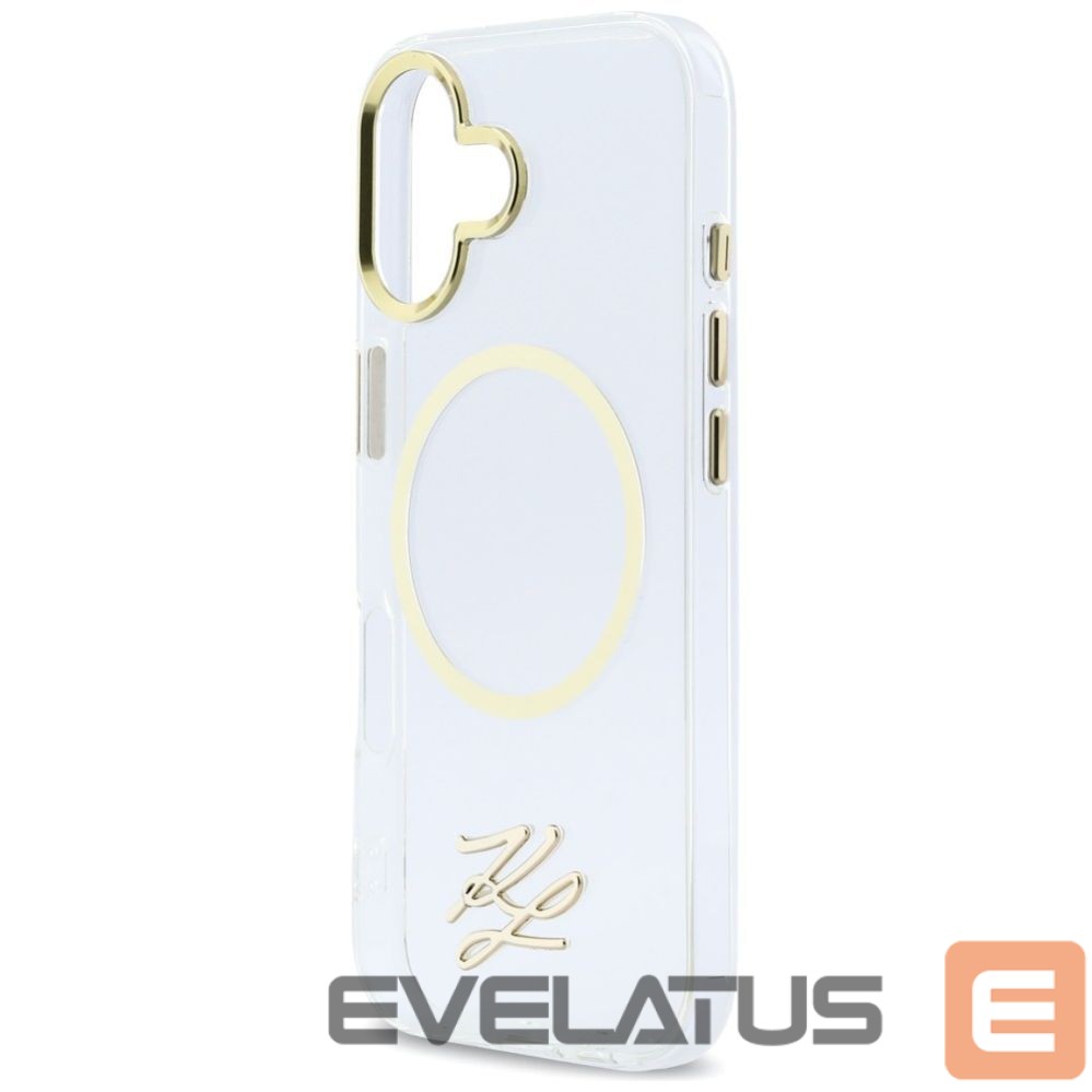 Kitos prekės Karl Lagerfeld Karl Lagerfeld IML KL Script Logo MagSafe Case for iPhone 17 - Transparent