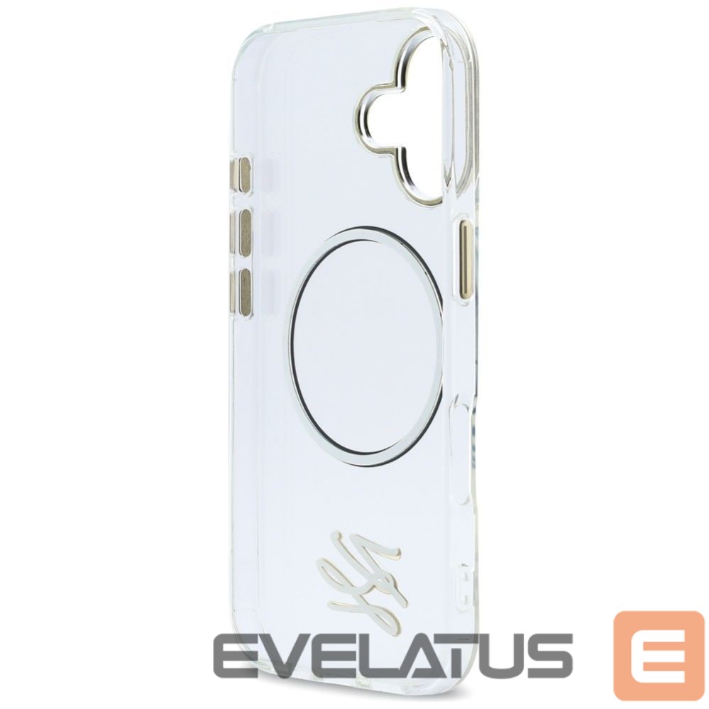 Kitos prekės Karl Lagerfeld Karl Lagerfeld IML KL Script Logo MagSafe Case for iPhone 17 - Transparent